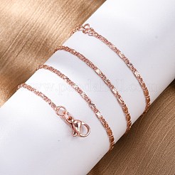 Латунных звено цепи ожерелья&nbsp;NJEW-D302-11RG