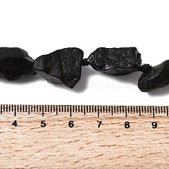 Необработанные грубые нити натуральных черных турмалиновых бусин&nbsp;G-B172-A01
