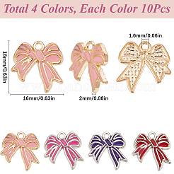 40шт 4 цвета сплава эмалевые подвески&nbsp;FIND-SC0013-85