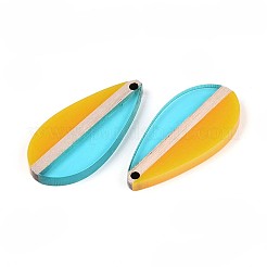 Прозрачные подвески из смолы и дерева RESI-T057-80