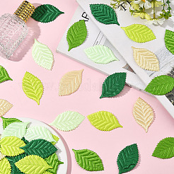200 шт. аксессуары для украшения из полиэстера в виде листа&nbsp;DIY-SP0006-22