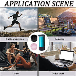 2 шт. 2-цветный силиконовый чехол для чашки AJEW-CP0003-77A