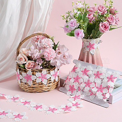 Лента с кружевной отделкой для ресниц из полиэстера&nbsp;OCOR-WH20003-03B-01