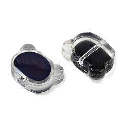 Двухцветные стеклянные бусины для настроения&nbsp;GLAA-Z007-09B