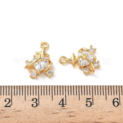 Латунные микро проложить кубического циркония подвески KK-D504-26A-G