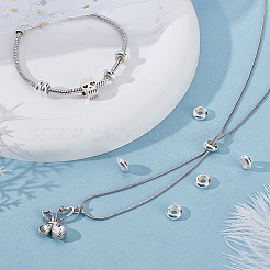 10 шт. 925 бусины-разделители из стерлингового серебра&nbsp;STER-GA0001-38