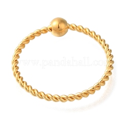 Ионное покрытие (ip) 304 нержавеющая сталь круглые кольца для пальцев RJEW-B066-02G