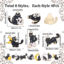 Подвески из сплава 32шт 8 стиля&nbsp;ENAM-SC0004-40