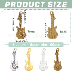 60 шт. 4 цвета подвески из сплава в тибетском стиле&nbsp;FIND-NB0005-38