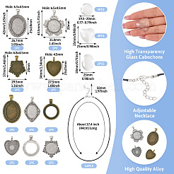 Наборы для изготовления ожерелий из сплава своими руками&nbsp;DIY-TA0012-21