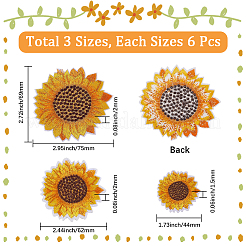 18 шт. 3 стиля термонашивки на ткань&nbsp;FIND-CY0001-19