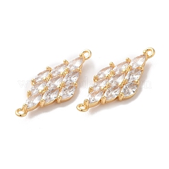 Латунные подвески из прозрачного стекла KK-G465-48G