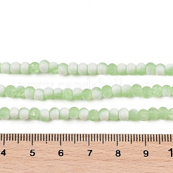 Матовое стекло треск бисер нитей GLAA-U001-4mm-M09