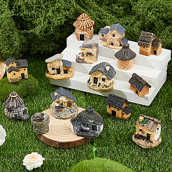 15 шт. 15 стиля декора для дома из искусственного камня из смолы&nbsp;DJEW-FH0001-37