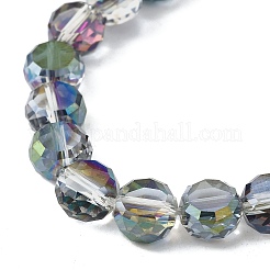 Стеклянные бусины с гальваническим покрытием &nbsp;EGLA-L045-G-HP02