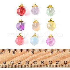 24шт 9 цвета стеклянные подвески GLAA-FS0002-43