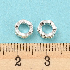 Латунные микро проложить кубического циркония бусы KK-H452-16S