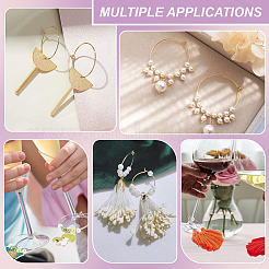 54 шт. 7 стиля латунных сережек-колец KK-BC0013-33G