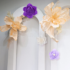 1 пакетик искусственных цветов из гофрированной бумаги&nbsp;DIY-SC0032-64B