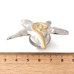 Кольца для пальцев из нержавеющей стали 304 в виде морской звезды&nbsp;RJEW-G339-04P