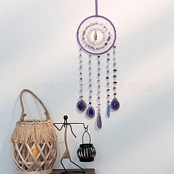 Подвесные подвесные украшения из натурального аметиста и агата G-PW0007-090