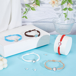 Изготовление браслетов из вощеного полиэфирного шнура 5шт. BJEW-UN00025