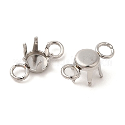 Подвески из нержавеющей стали 304 со стразами в форме когтя STAS-U025-04A-P