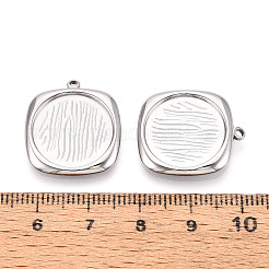 Оправы для подвесок из нержавеющей стали 304 в виде кабошонов STAS-T067-18P