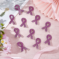 20 шт. броши из сплава шелковой ленты со стразами&nbsp;JEWB-FH0001-71B