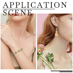 120 шт. двухцветных прозрачных гальванизированных стеклянных бусин GLAA-TA0001-31