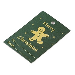 Прямоугольные бумажные подарочные бирки CDIS-F008-01G