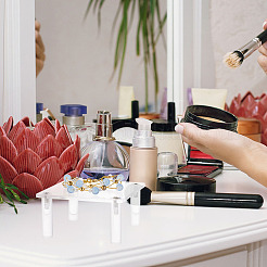 Квадратные прозрачные акриловые подставки для минифигурок ODIS-WH0002-48B