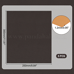 Ткань из искусственной кожи прямоугольника&nbsp;DIY-WH0349-324B