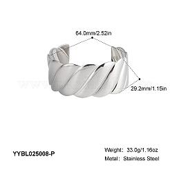 Элегантные браслеты-манжеты из нержавеющей стали 304 для женщин&nbsp;KR7820-2