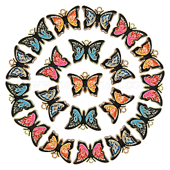 20шт 4 стиля подвески из сплава с эмалью&nbsp;ENAM-CJ0004-60