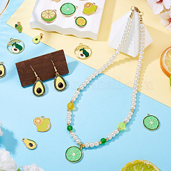 40шт 10 стиля подвески из сплава с эмалью&nbsp;ENAM-TA0003-06