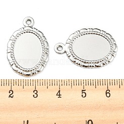 Подвеска-кабошон из не тускнеющей нержавеющей стали 304&nbsp;STAS-I202-12P