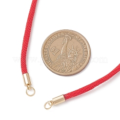 3 шт. 3-цветный круглый нейлоновый витой шнур 3 мм для изготовления ожерелий&nbsp;AJEW-JB01469