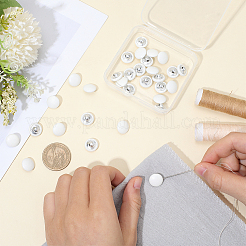 30 шт. пуговицы из искусственной кожи с 1 отверстиями на ножке&nbsp;BUTT-CL0001-01A-02