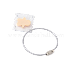 3 шт. брелок из нержавеющей стали и смолы KEYC-JKC01145