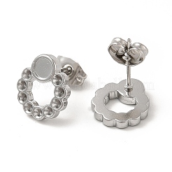 Фурнитура для сережек-гвоздиков из нержавеющей стали 304 STAS-E180-06P