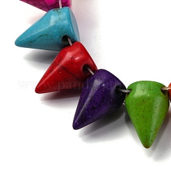 Синтетических нитей бирюзовые бусы G-C147-15A