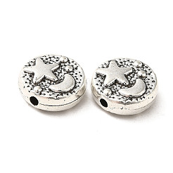 Сплавочные овальные бусины тибетского стиля  X-PALLOY-M217-18AS