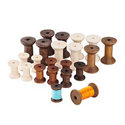 24 шт. 6 вида деревянных пустых катушек для проволоки&nbsp;TOOL-PH0001-82