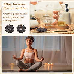 60 шт. держатель для благовоний из сплава&nbsp;AJEW-WA0001-22