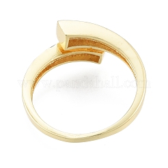 Открытое кольцо-манжета из прозрачного кубического циркония RJEW-G261-09G