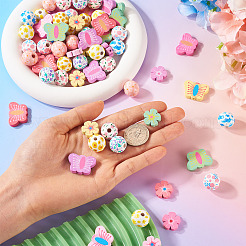 9 стиль деревянных бусин&nbsp;WOOD-TA0002-58