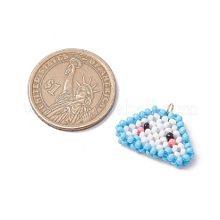 Подвески-облака из стеклянных бус PALLOY-MZ00568