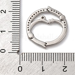 Плоские круглые застежки-крутилки с микропаве из латуни и кубическим цирконием KK-P308-51P