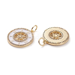 Латунные микропаве прозрачные подвески с фианитом KK-C100-28G